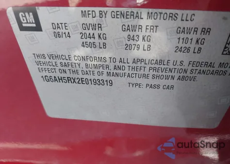 2014 Cadillac Ats Luxury z USA, uszkodzony, nr VIN 1G6AH5RX2E0193319